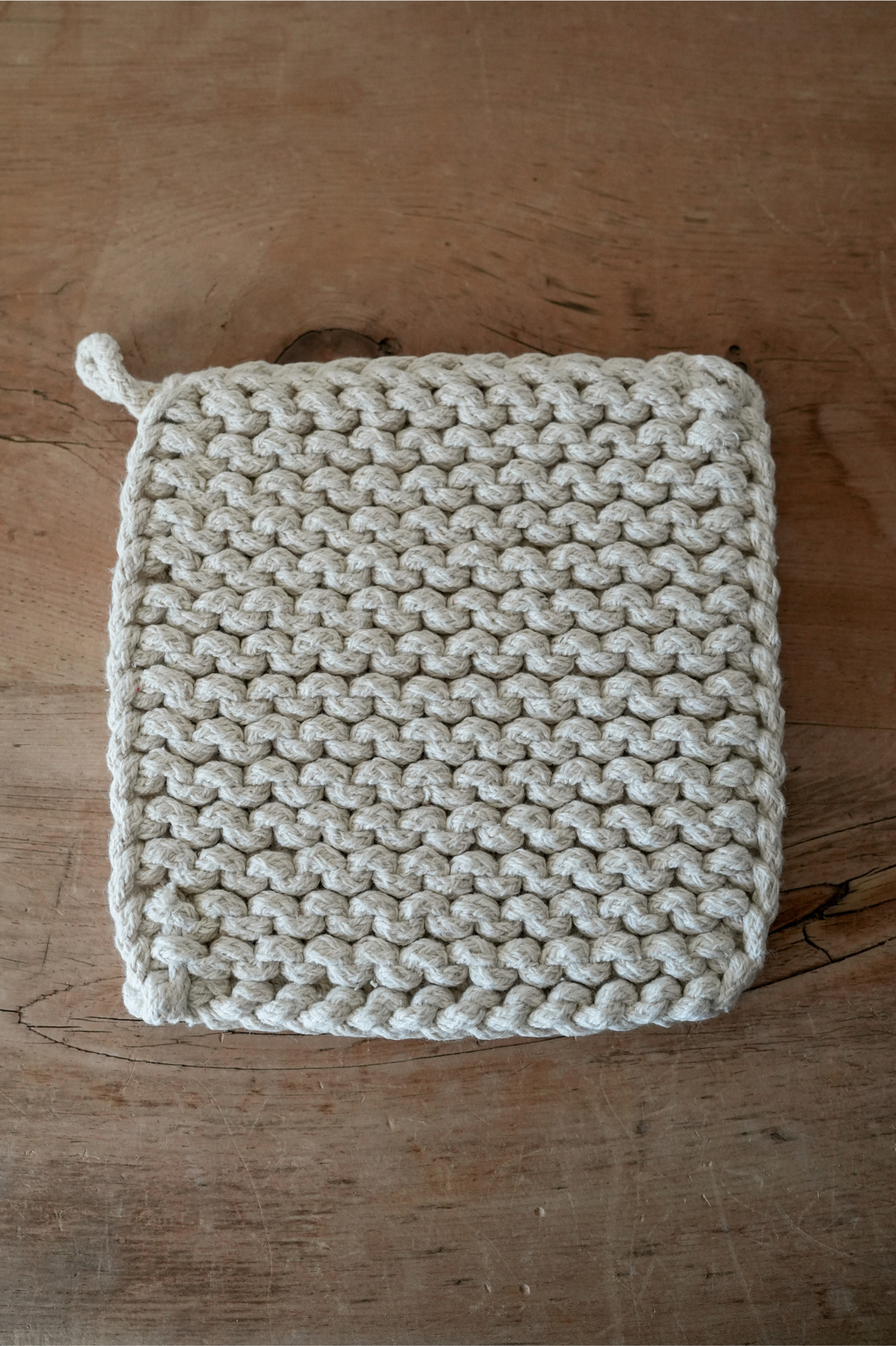 Natural Knit Potholder