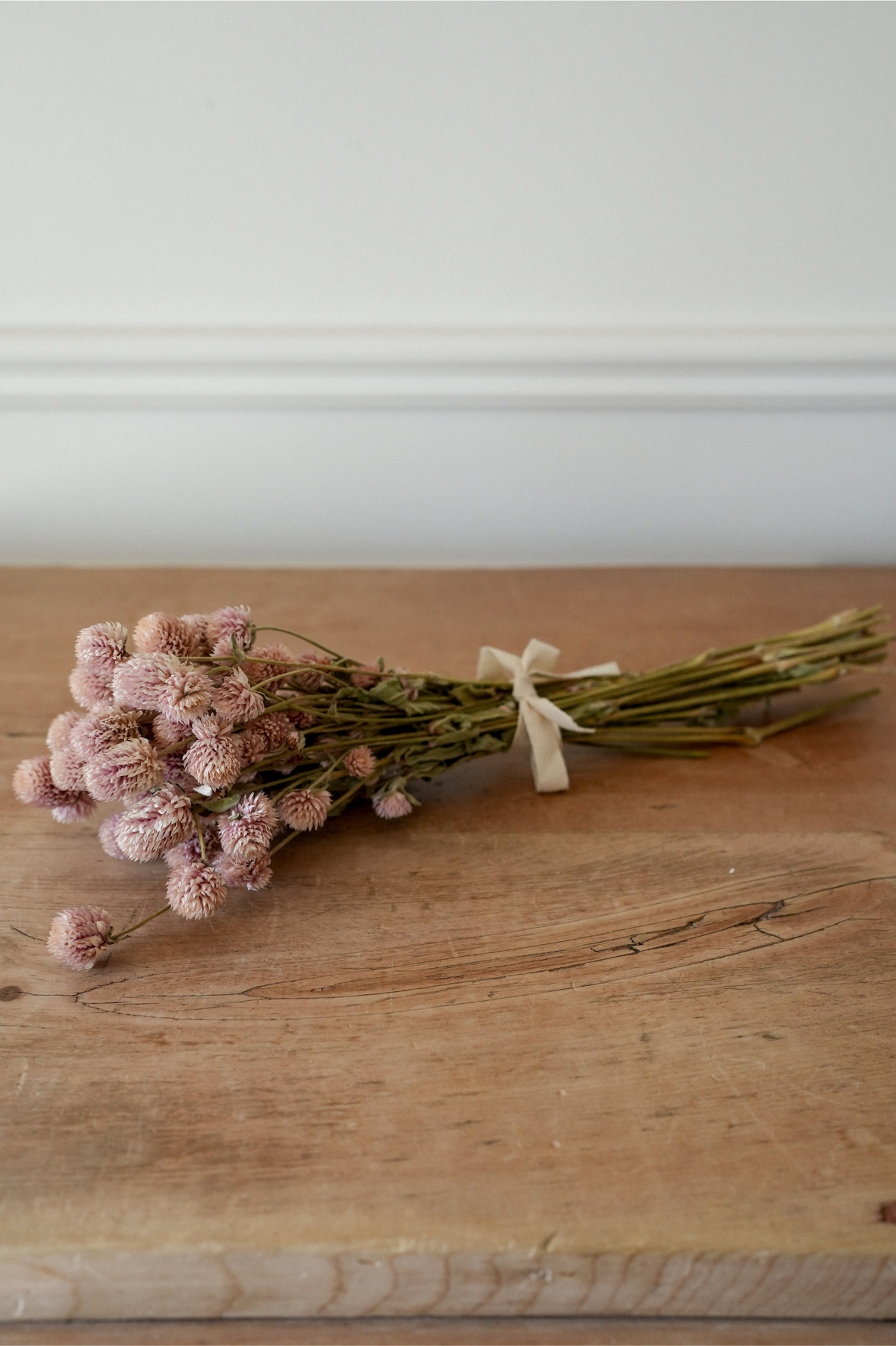 Blush Pink Globe Amaranth Dried Bunch