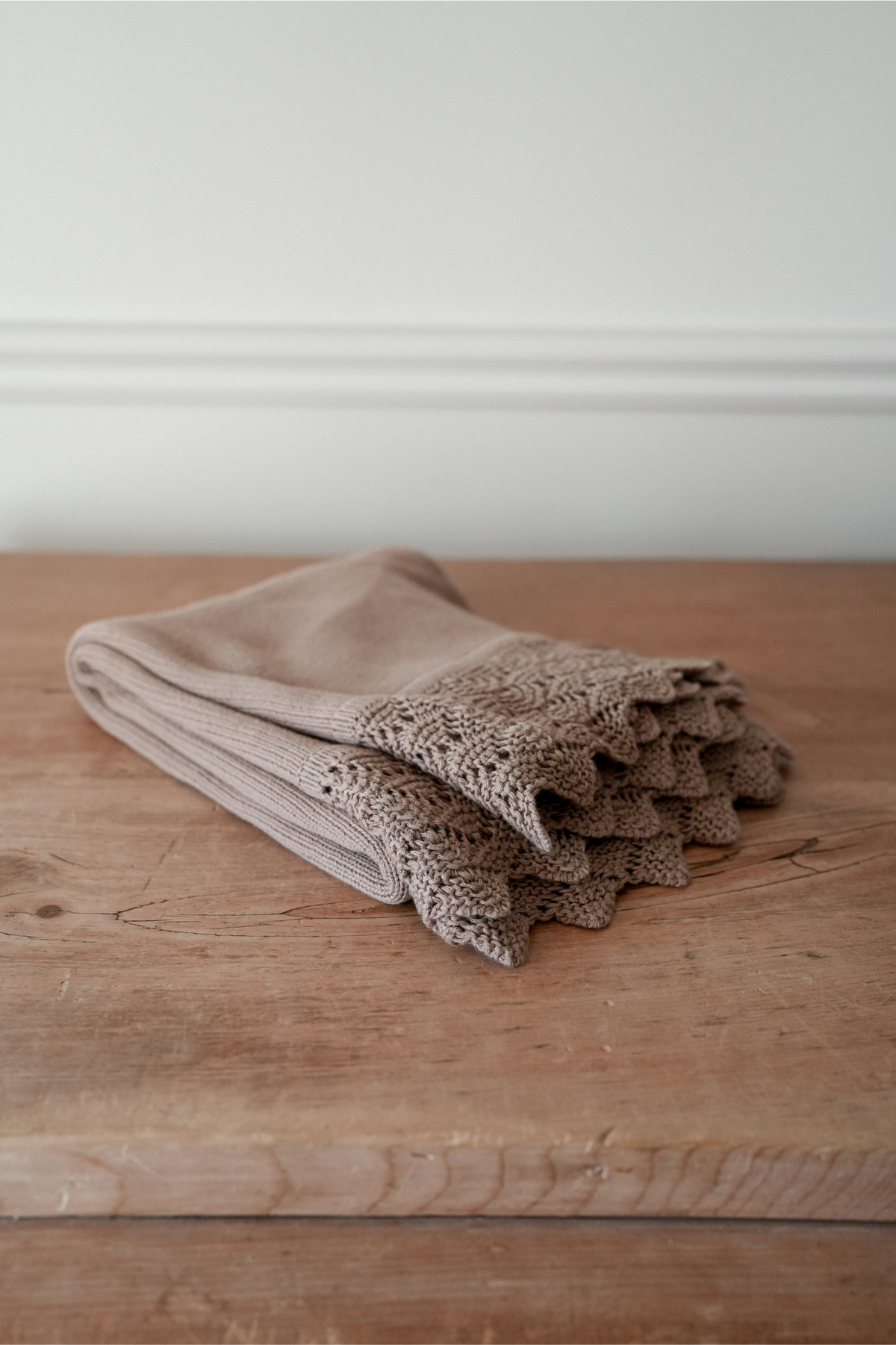 Cotton Knit Baby Blanket