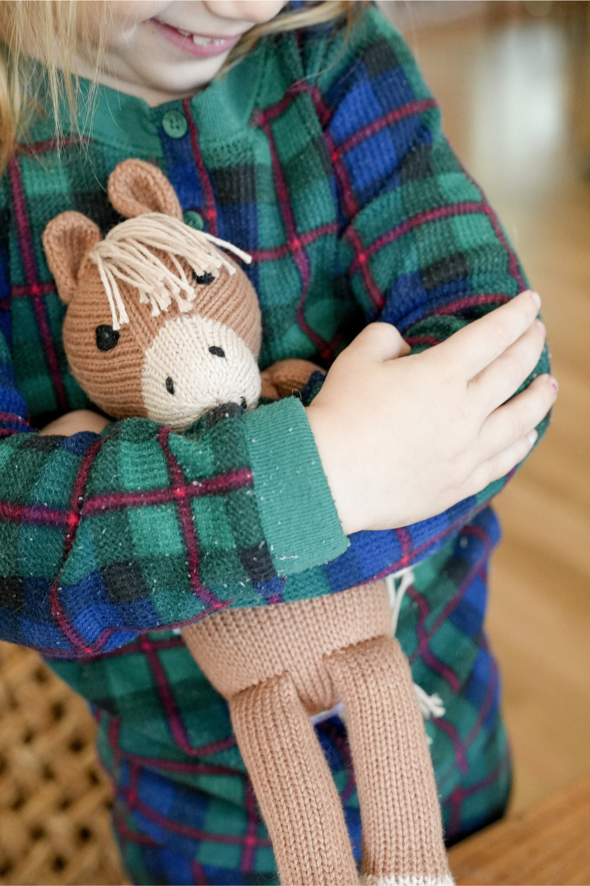 Handmade Knit Horse Stuffed Animal