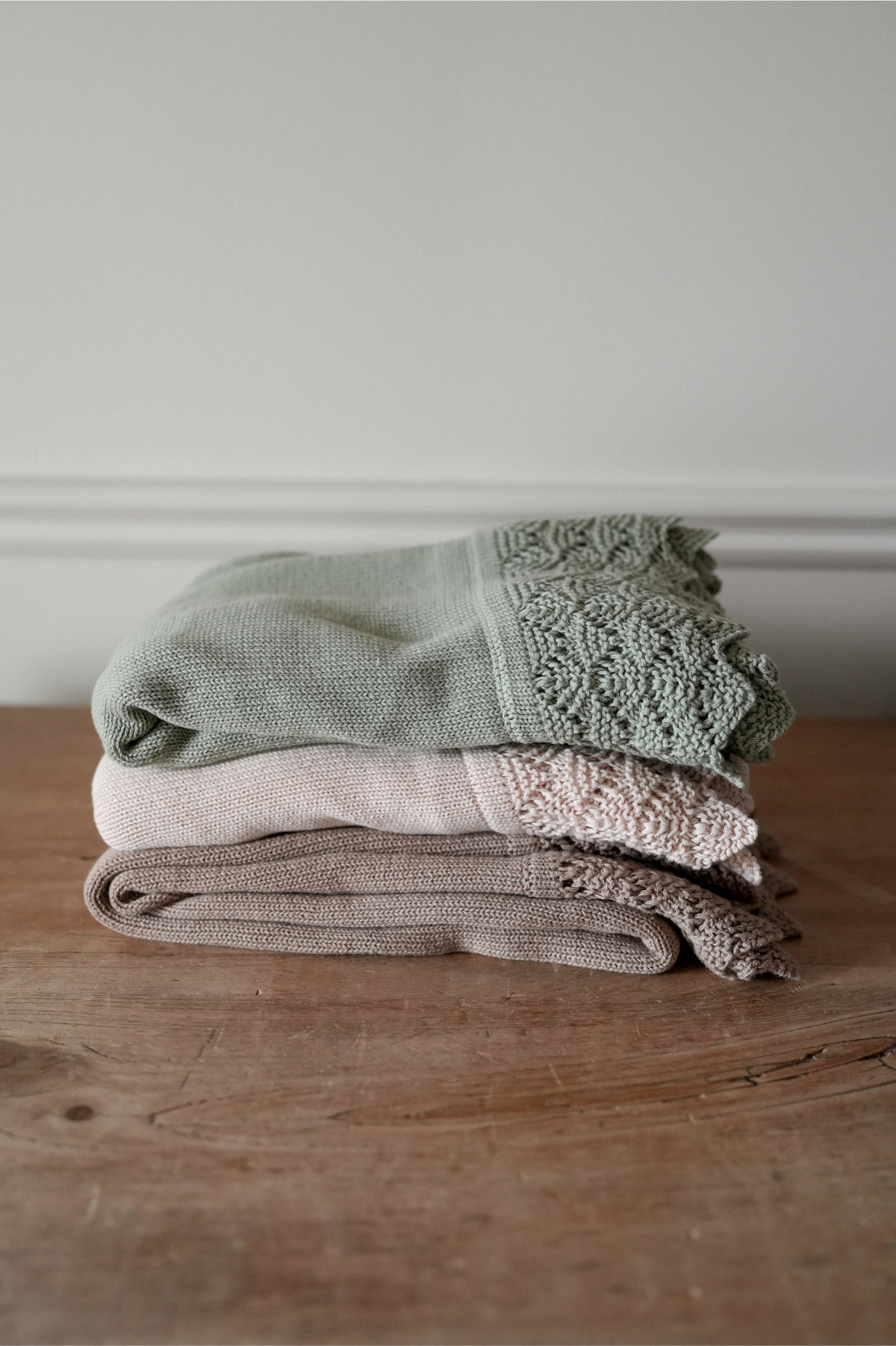 Cotton Knit Baby Blanket
