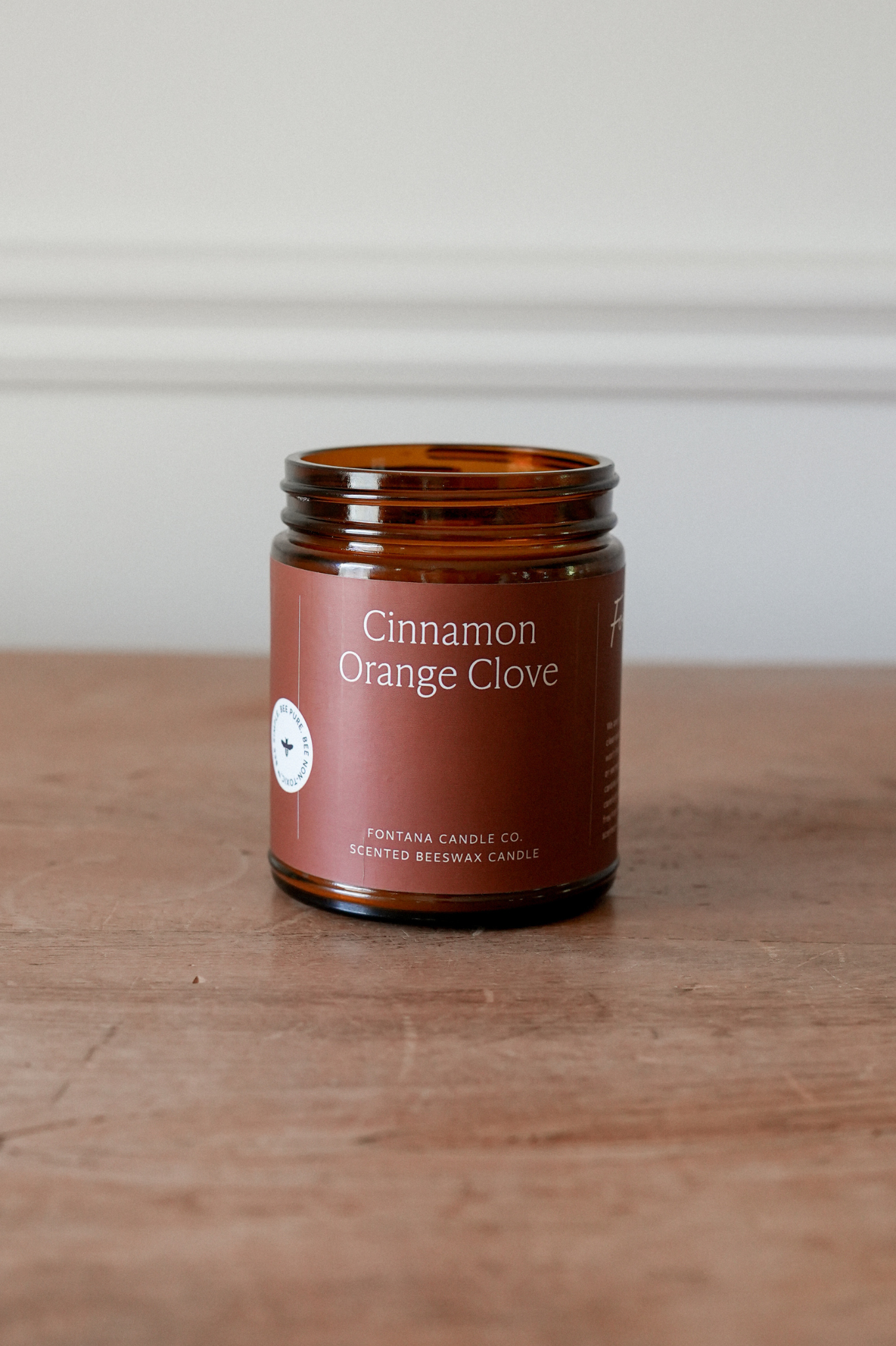 Beeswax Candle ~ Cinnamon Orange Clove