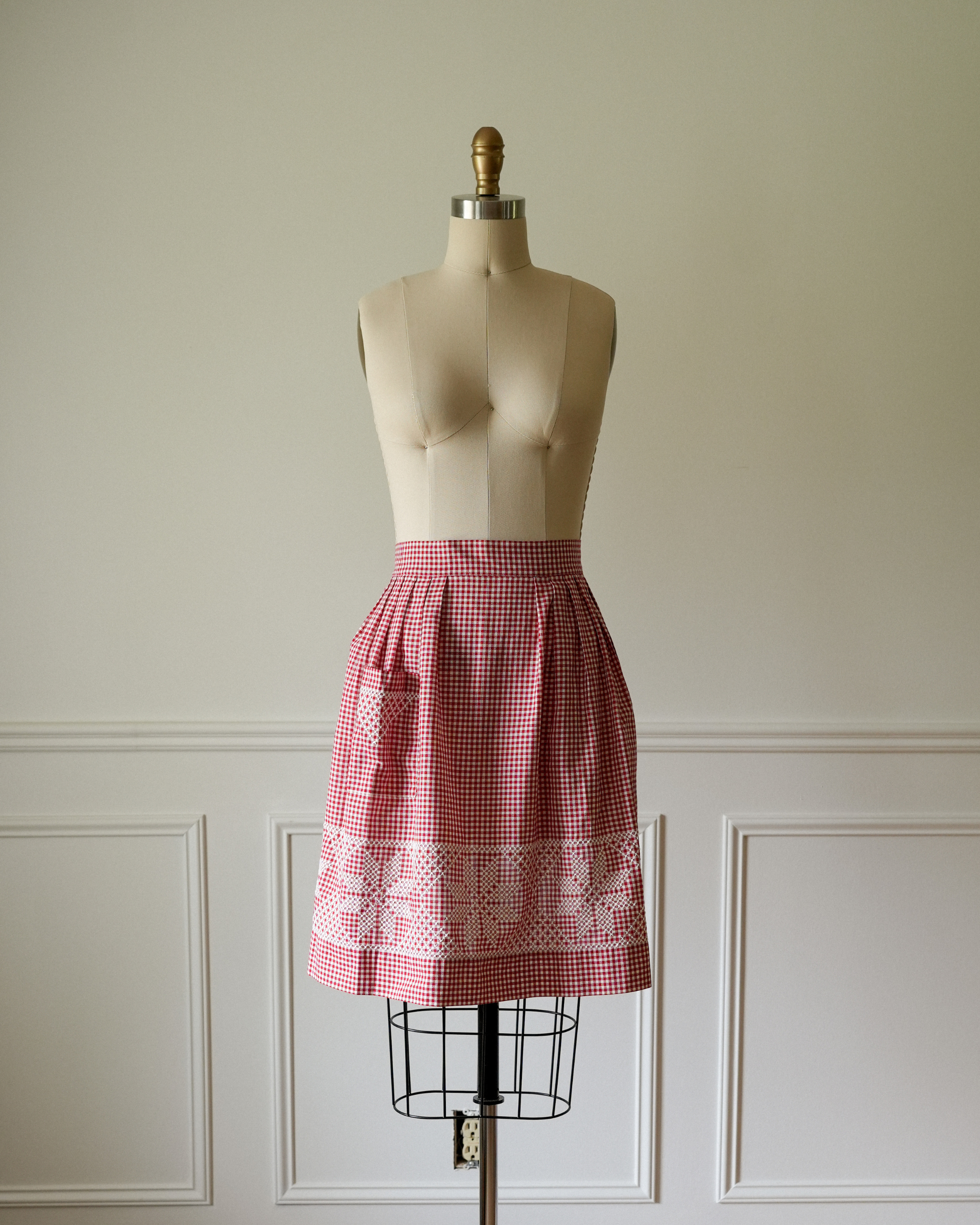 Vintage Cross-stitch Apron