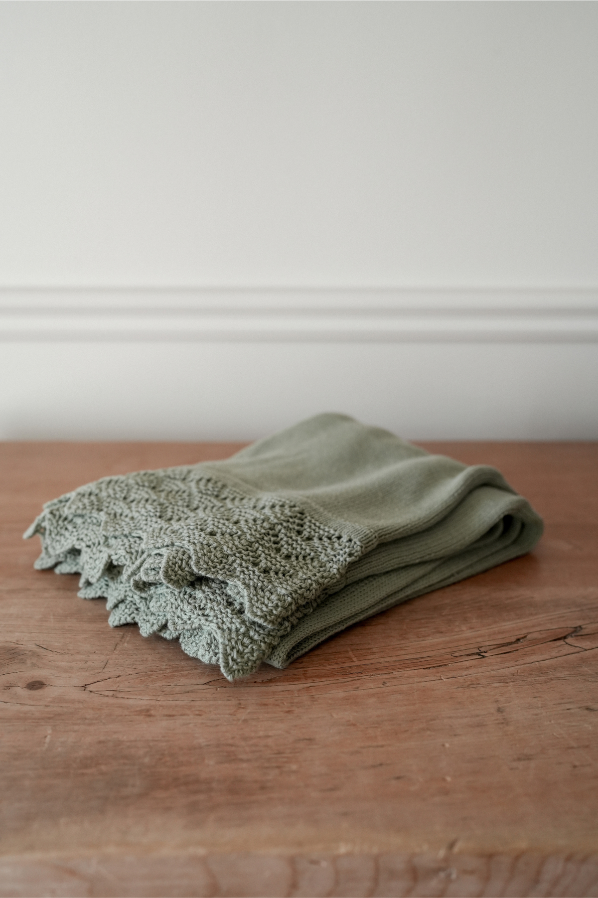 Cotton Knit Baby Blanket