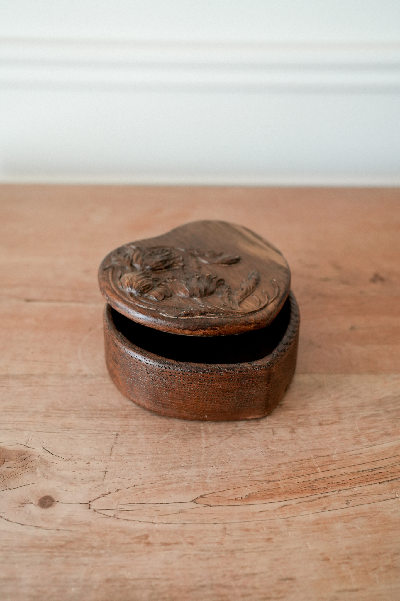 Vintage Wooden Heart Keepsake Box