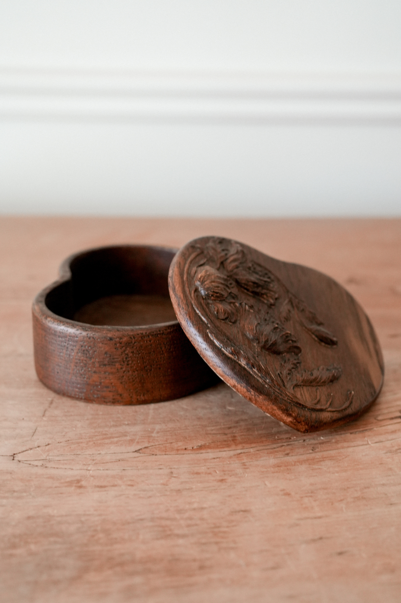 Vintage Wooden Heart Keepsake Box