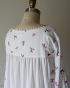 Vintage Embroidered Cotton Nightgown