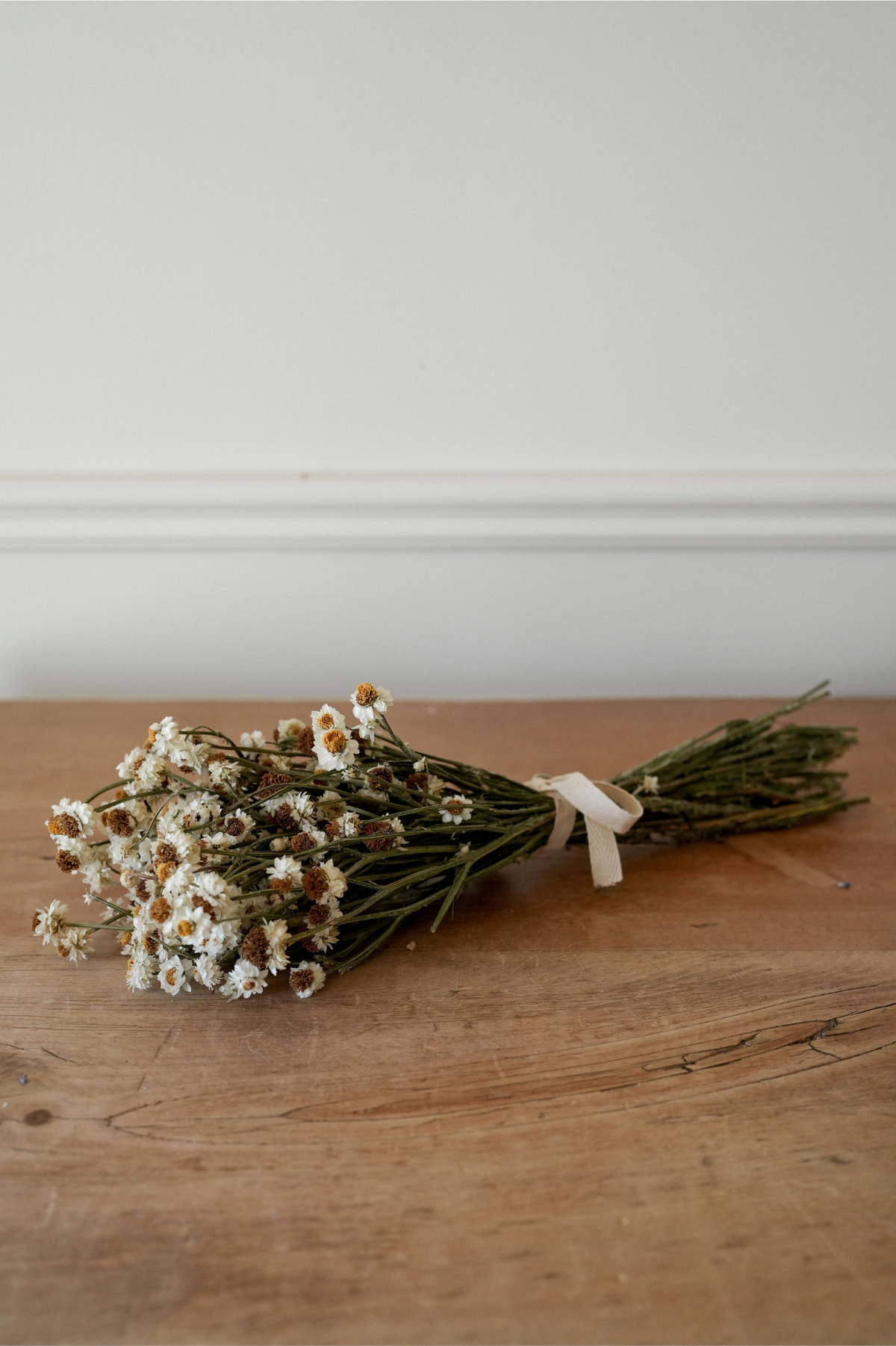 White Dried Flower Bunch