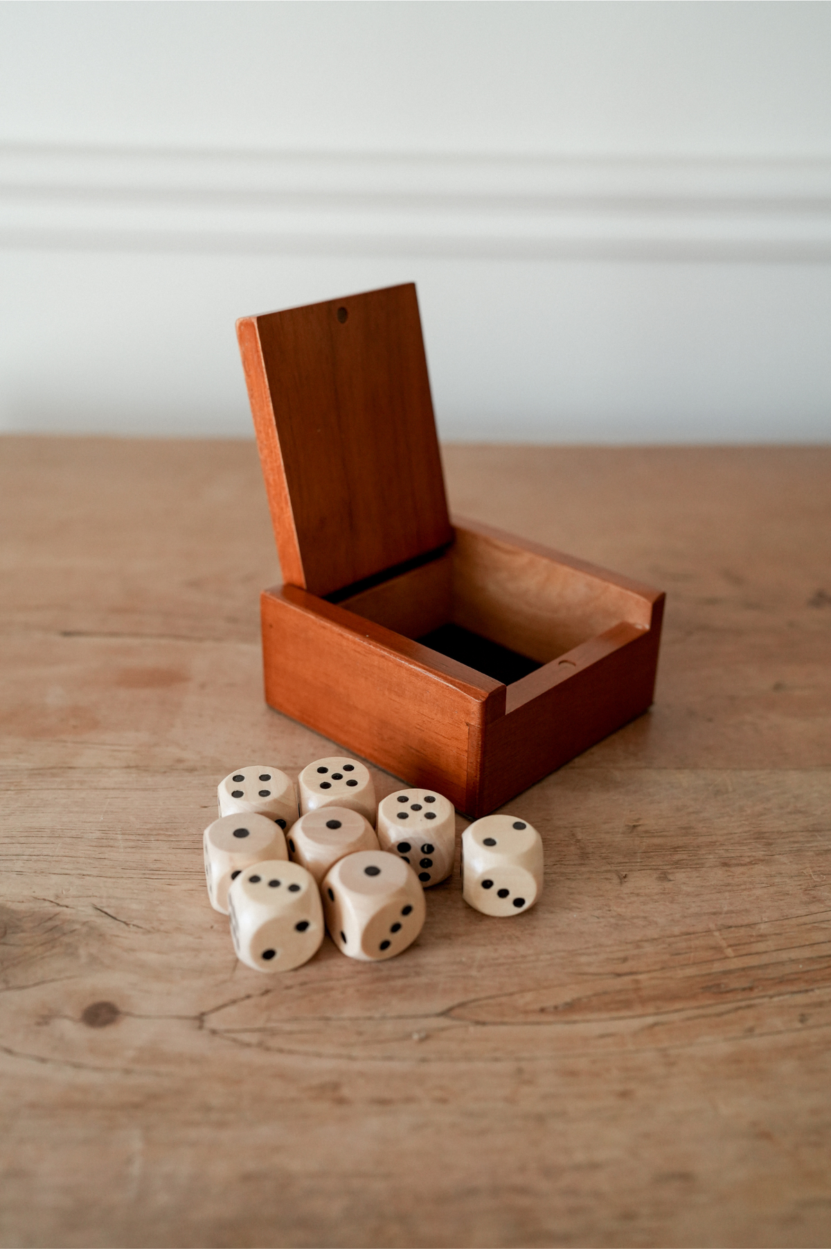 Wooden Dice Game Set