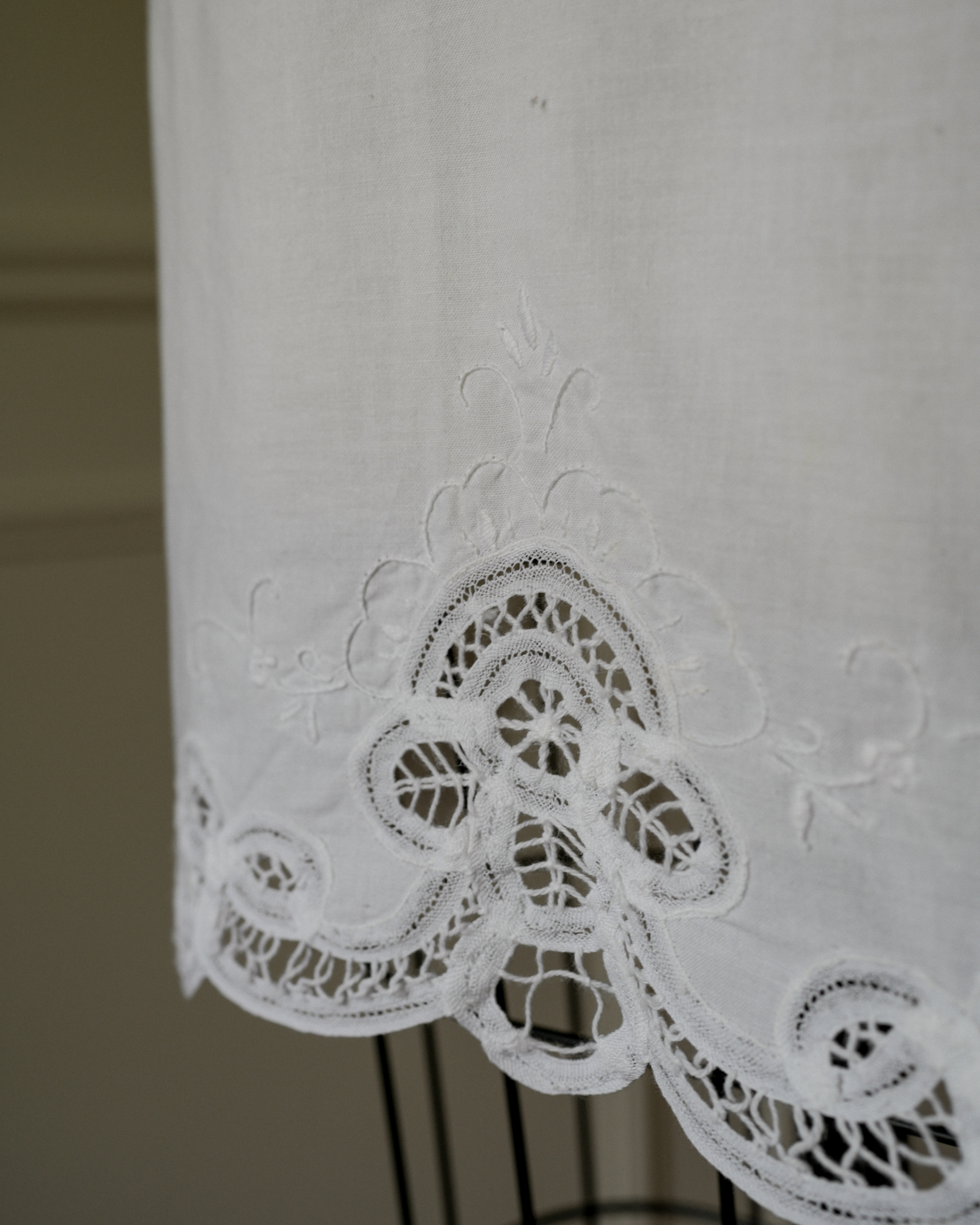 Embroidered Cotton Apron