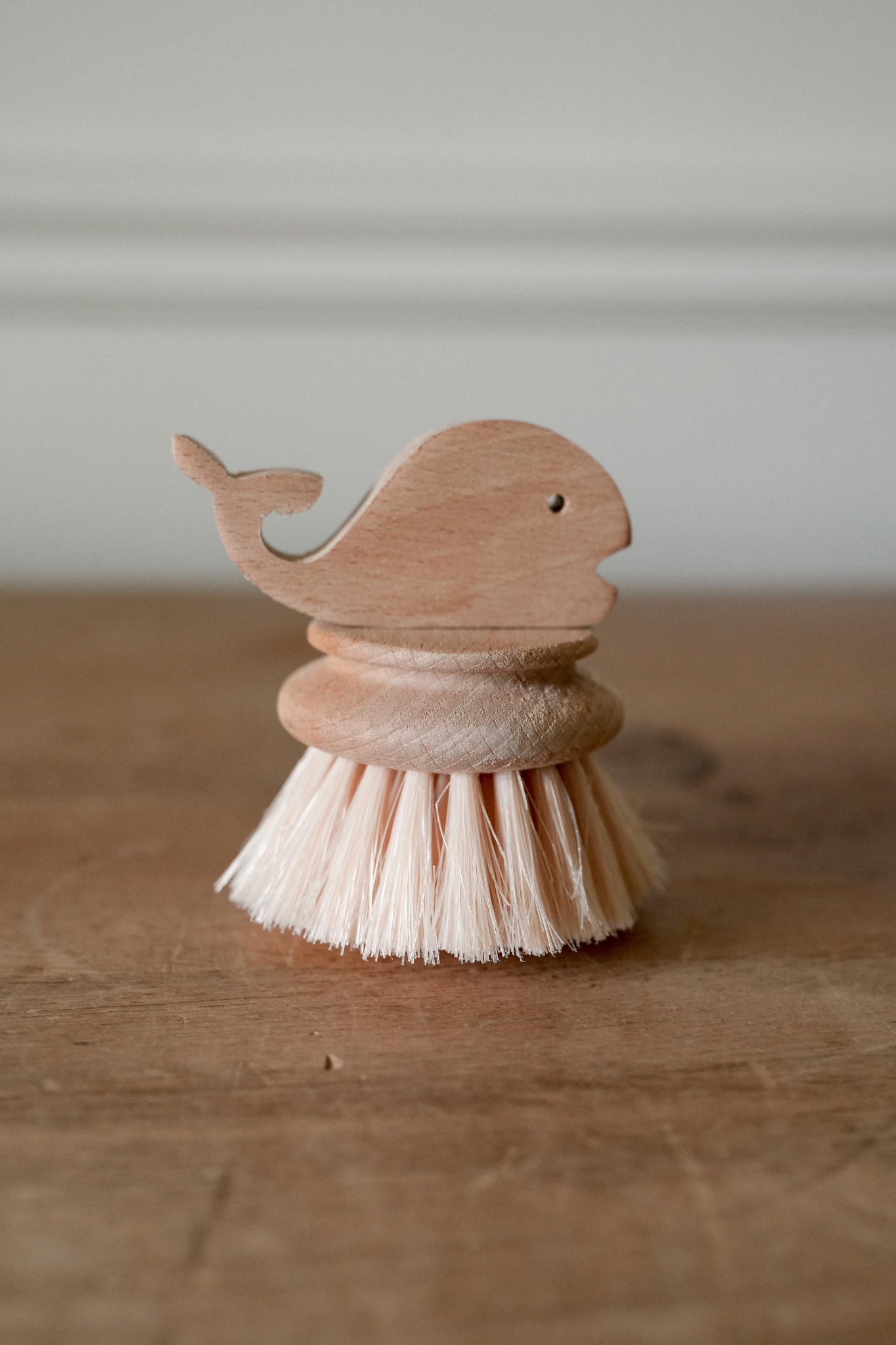 Wooden Whale Cleaning Brush