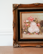 Floral Oil Painting in Gilded Frame