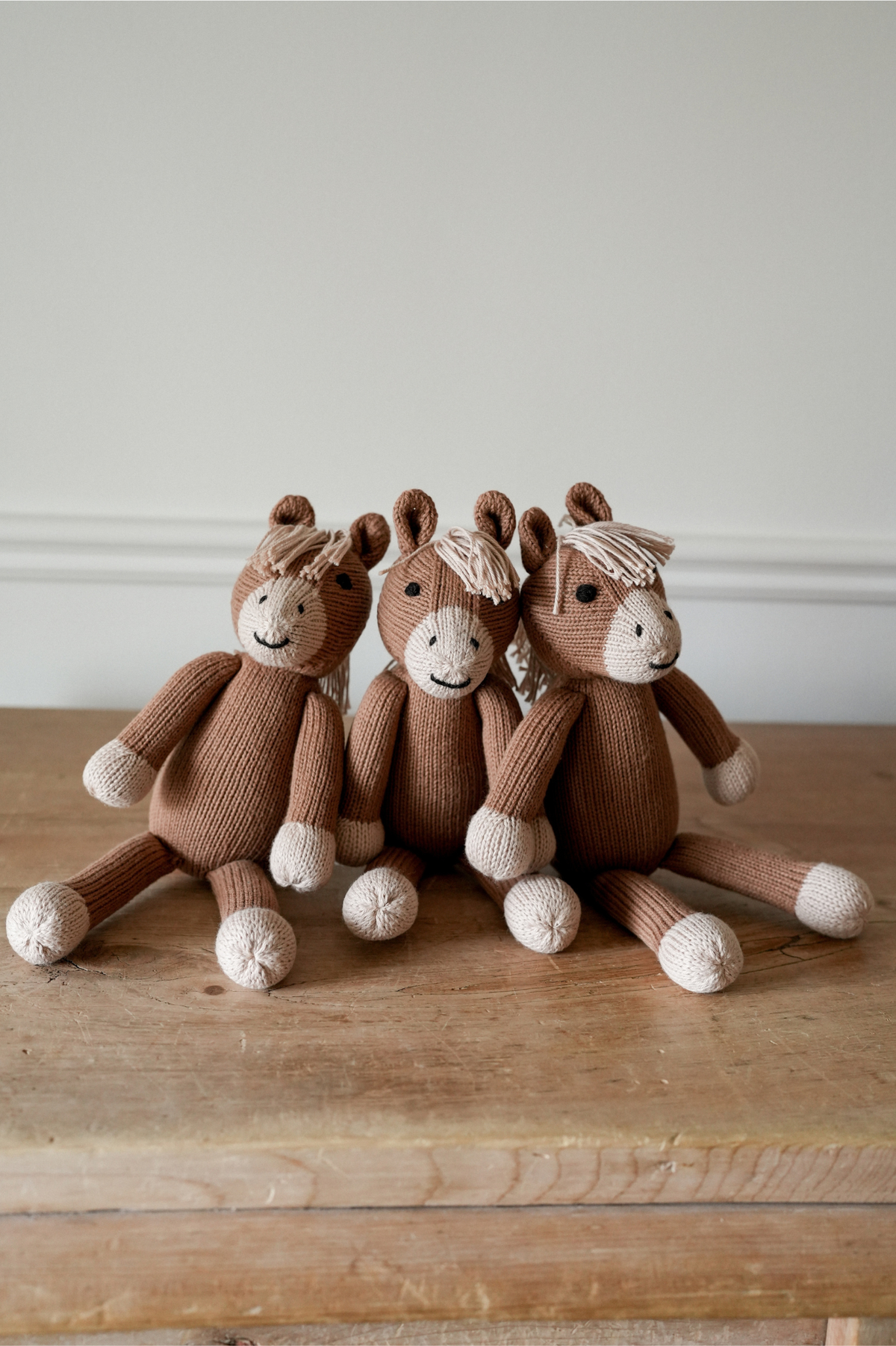 Handmade Knit Horse Stuffed Animal