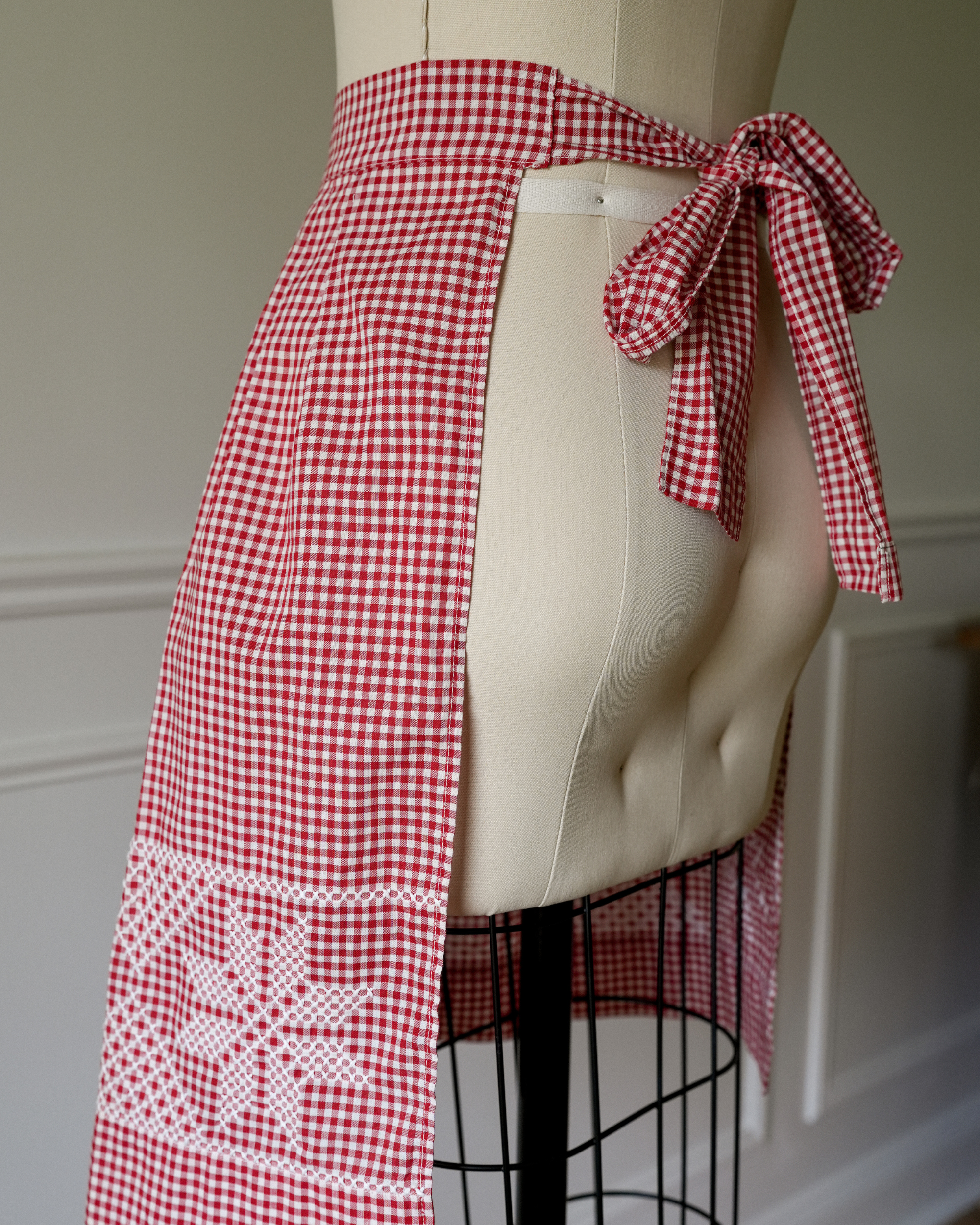 Vintage Cross-stitch Apron
