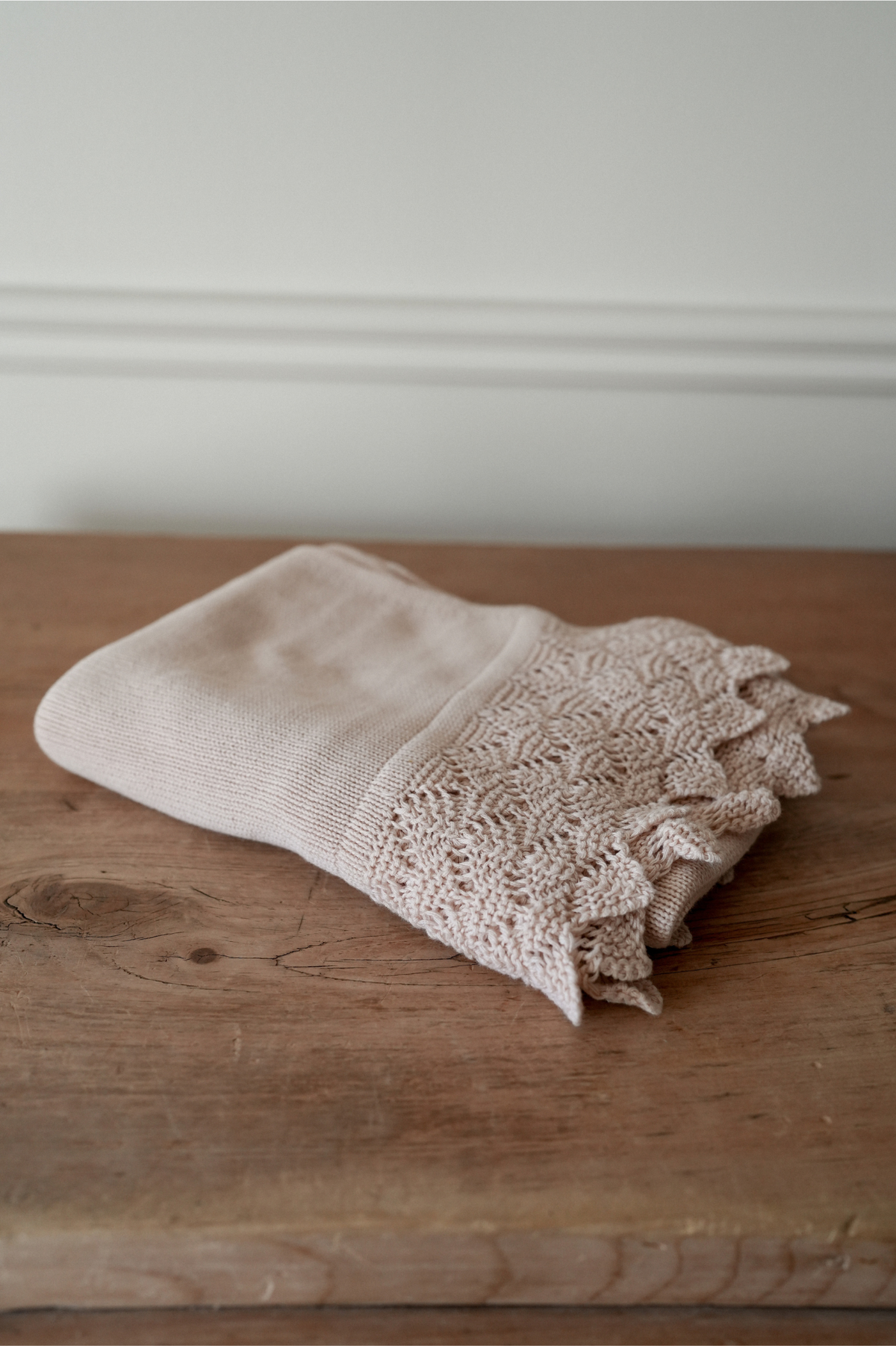 Cotton Knit Baby Blanket