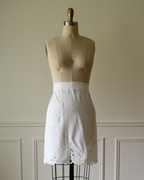 Embroidered Cotton Apron